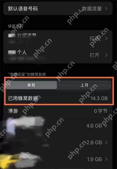 苹果怎么查看软件使用的流量数据