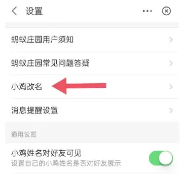 支付宝蚂蚁庄园怎么给小鸡改名