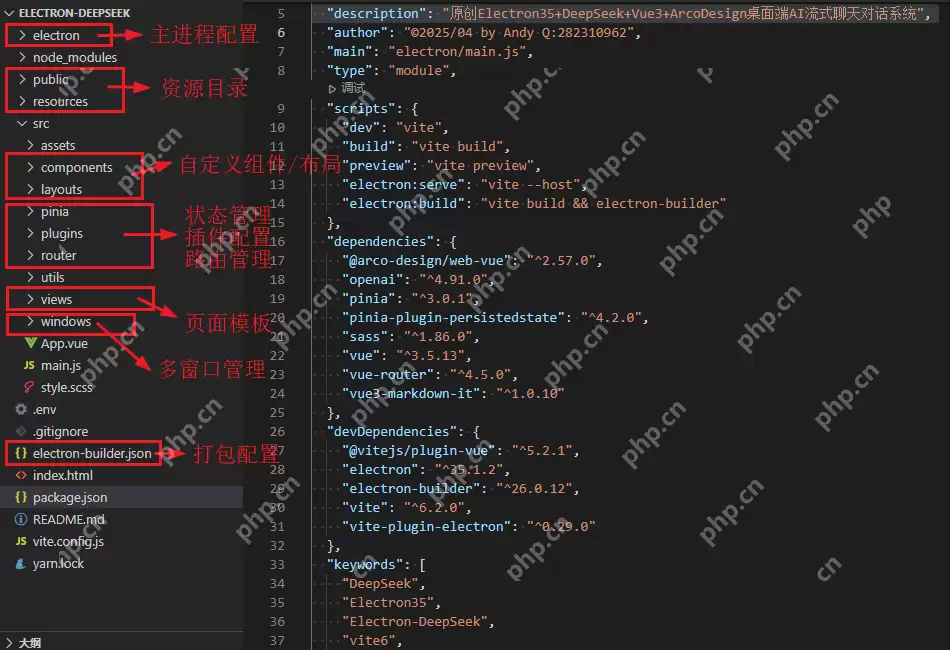 deepseek-electron基于Electron35+Vue3.5仿deepseek/豆包ai客户端助手