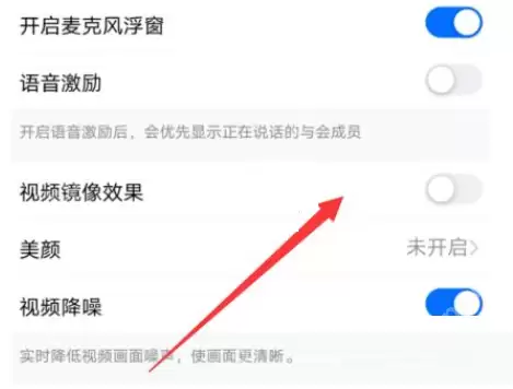钉钉视频镜像怎么调整
