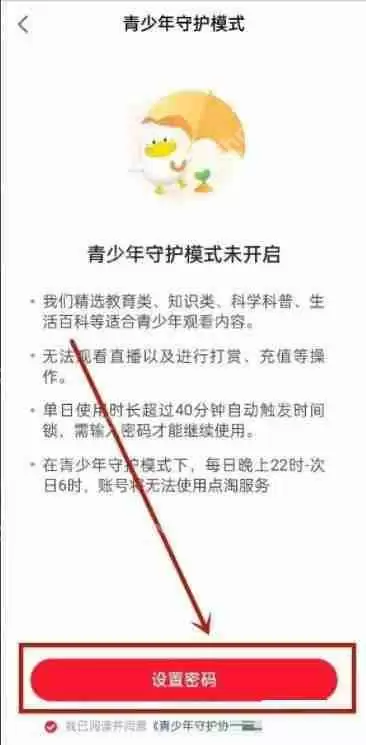 点淘未成年模式在哪里设置