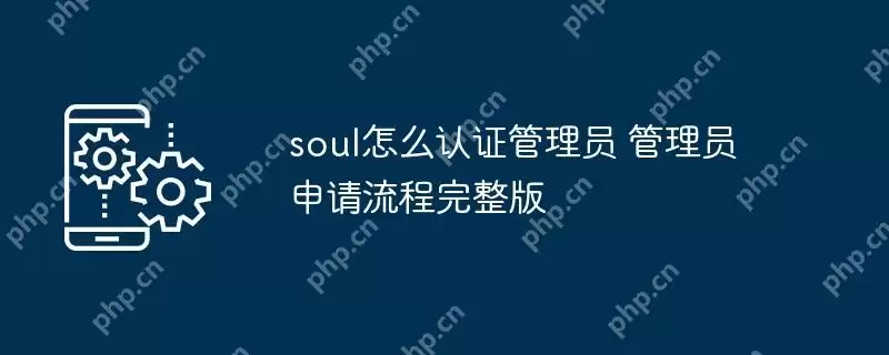 soul怎么认证管理员 管理员申请流程完整版