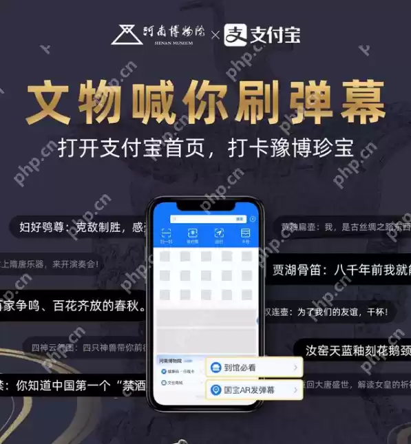 支付宝河南博物院AR弹幕怎么玩