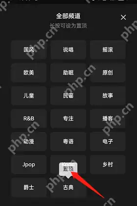 QQ音乐怎么置顶频道?QQ音乐置顶频道教程