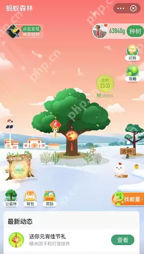 蚂蚁森林元宵花灯挂件怎么领取