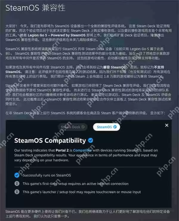 Steam新增游戏兼容评级 支持第三方非SteamDeck设备