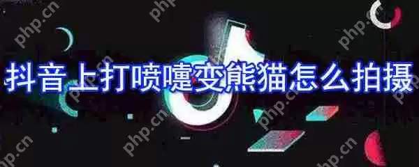 抖音上打喷嚏变熊猫怎么拍摄 打喷嚏变熊猫方式一览