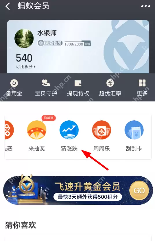 在支付宝里怎么参加猜涨跌活动？参加猜涨跌活动的步骤一览