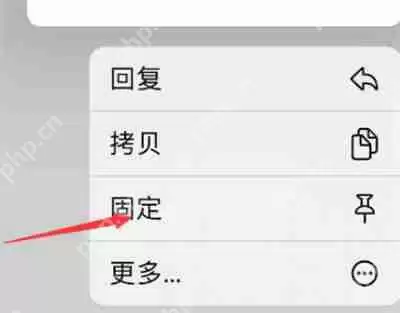 iMessage怎么将内容置顶