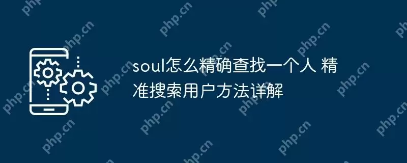 soul怎么精确查找一个人 精准搜索用户方法详解