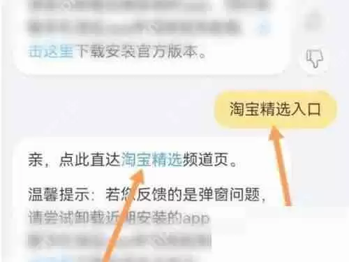 淘宝精选怎么进入