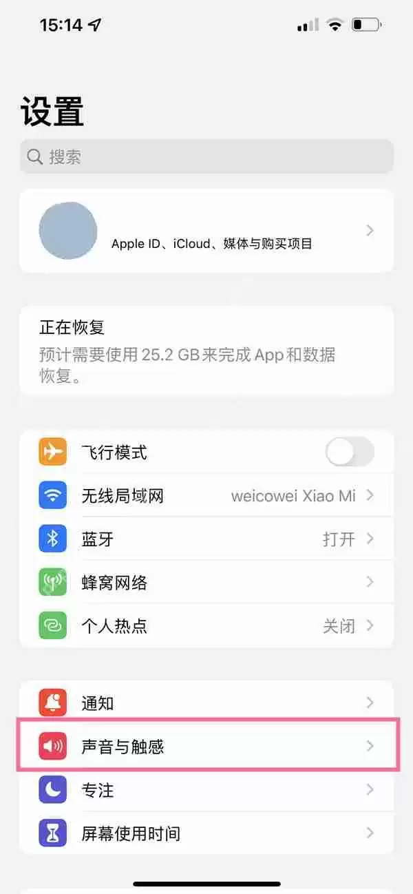 苹果14静音怎么启动