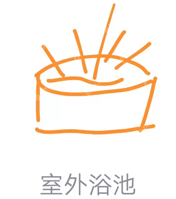 QQ画图室外浴池怎么画？qq红包室外浴池简单画法