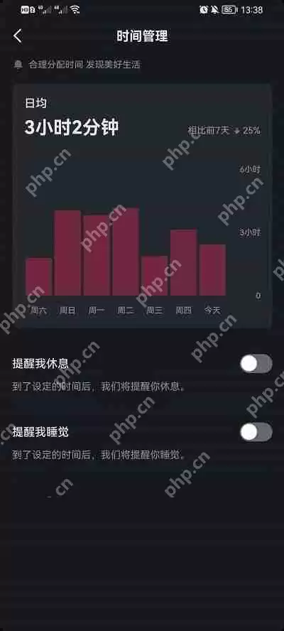 抖音时间管理怎么关闭