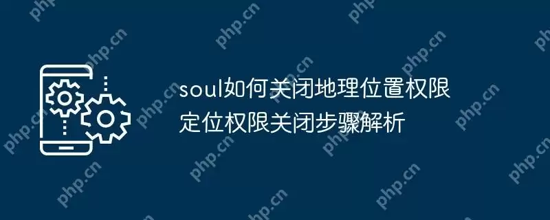 soul如何关闭地理位置权限 定位权限关闭步骤解析