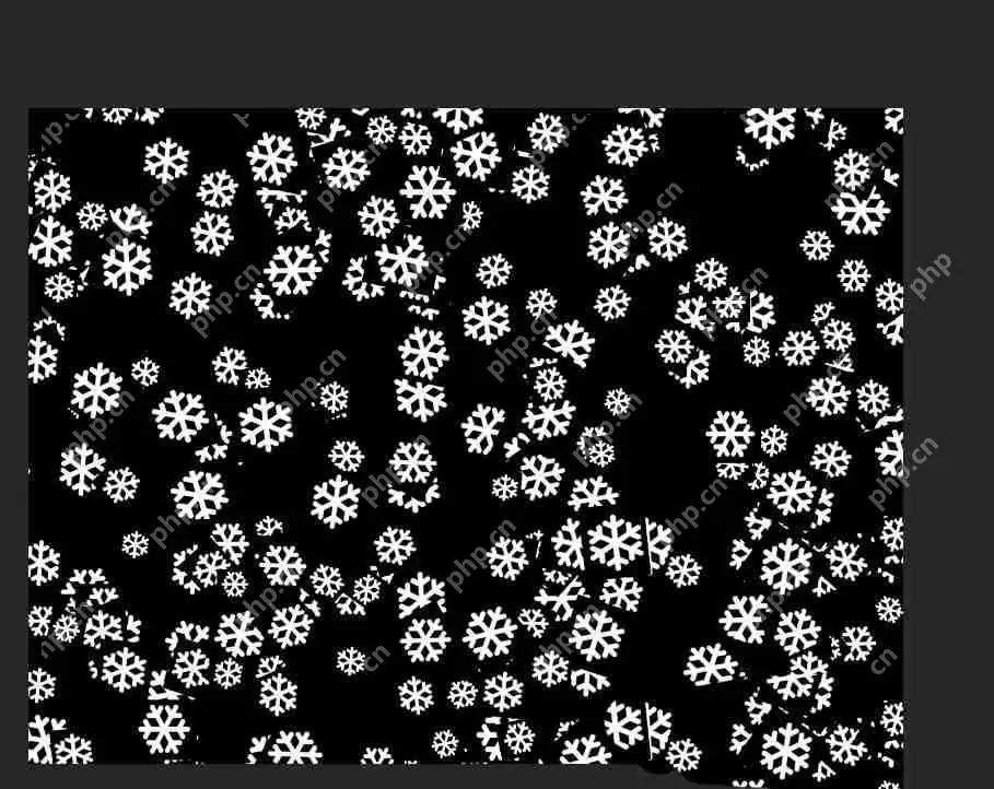 ps怎么制作雪花填充效果?ps制作雪花填充效果方法