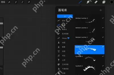 Procreate画笔库怎么删除