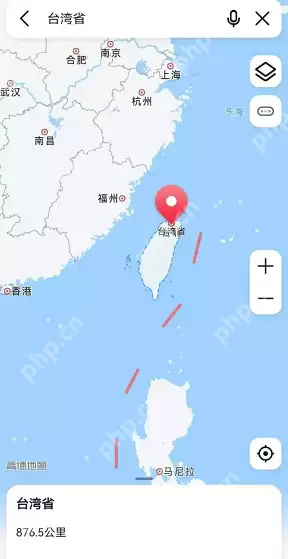 高德地图台湾地图怎么查看