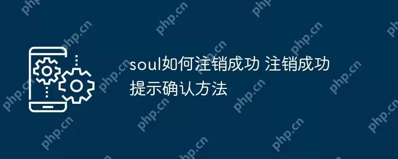 soul如何注销成功 注销成功提示确认方法