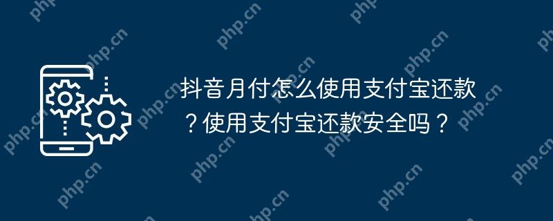 抖音月付怎么使用支付宝还款？使用支付宝还款安全吗？