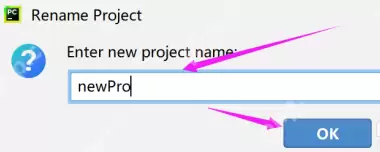 pycharm如何重命名项目？pycharm重命名项目的方法