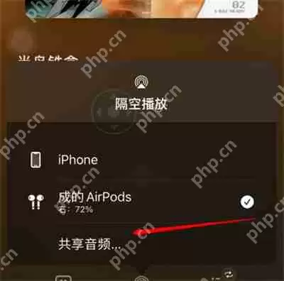 苹果怎么共享音频