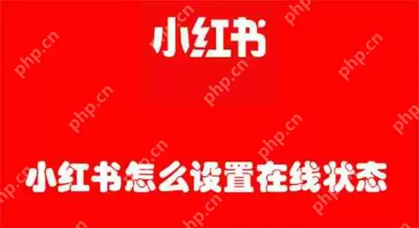 小红书怎么设置在线状态