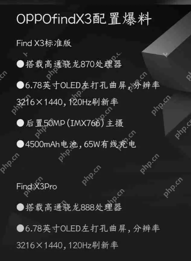 OPPOfindx3参数配置