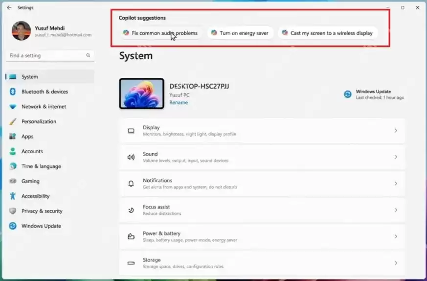 Win11 设置 AI 智能体初体验:洞察用户需求,实现智能调整