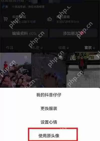 抖音我的抖音仔仔头像怎么更换