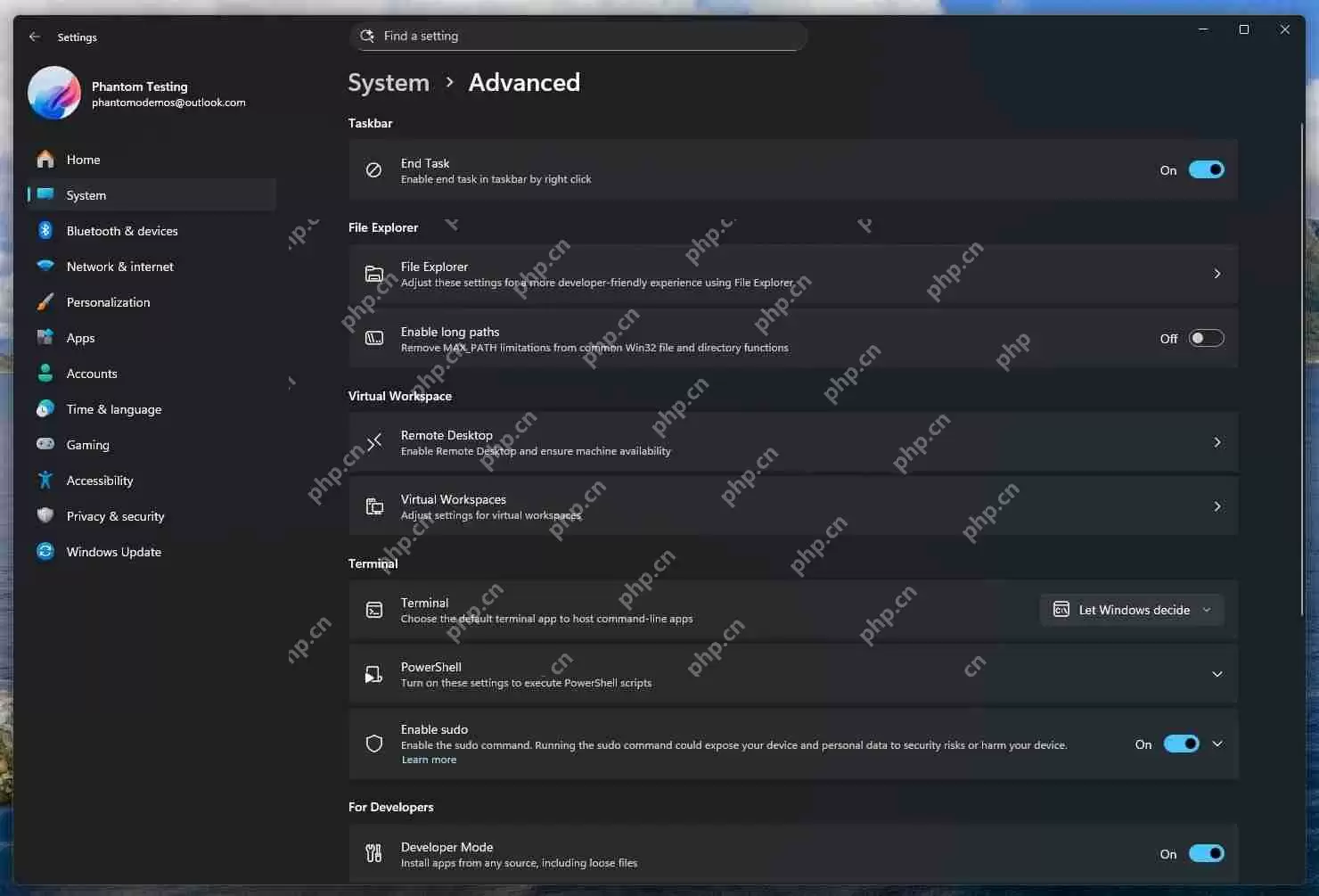 Win11“高级设置”已上线 Dev / Beta 版本，可通过 ViVeTool 开