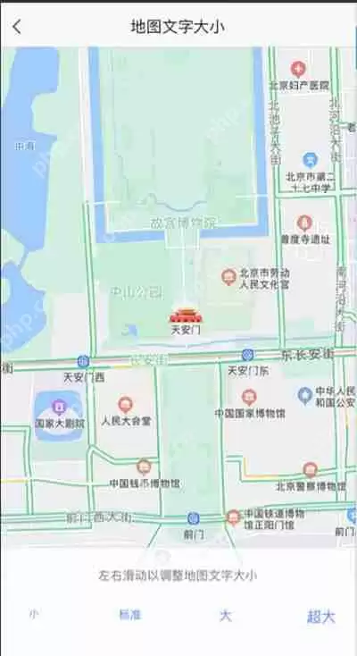 高德地图怎么设置字体大小