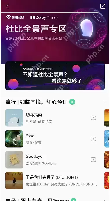 QQ音乐杜比全景声在哪