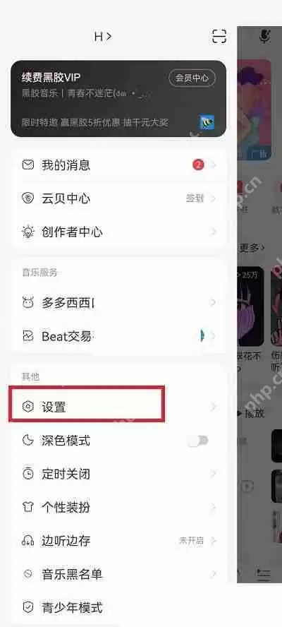 网易云音乐状态栏歌词位置怎么更改