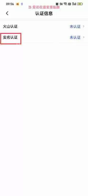 抖音火山版实名认证在哪里
