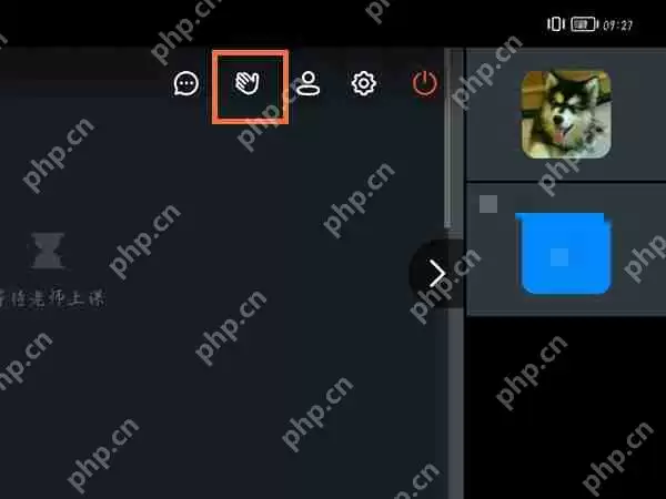 钉钉上课怎么举手