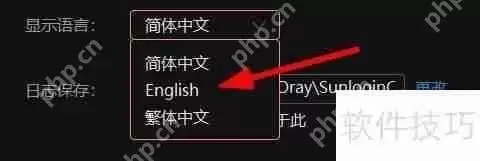 向日葵X远程控制软件更换语言的方法