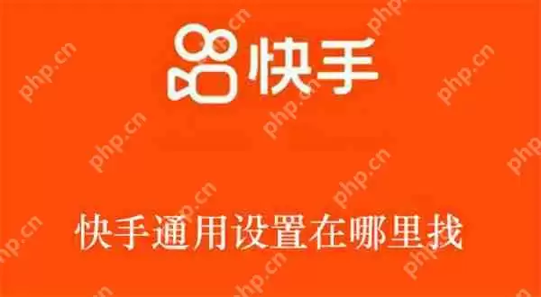 快手通用设置在哪里找