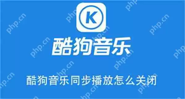 酷狗音乐同步播放怎么关闭