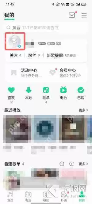 QQ音乐等级在哪里看