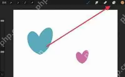 Procreate怎么选择多个图层同时移动