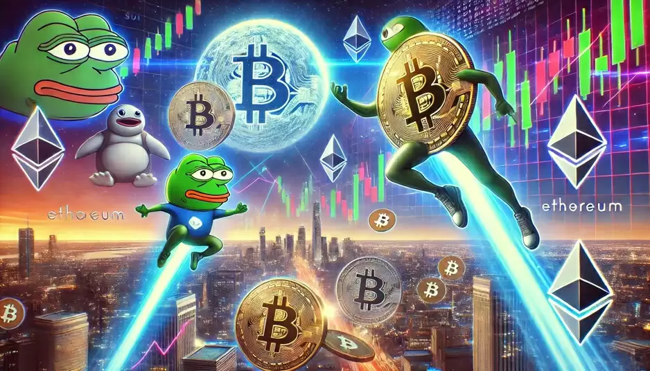 10月加密货币市场上升 SUI大涨与Pepe Unchained预售热卖1500万