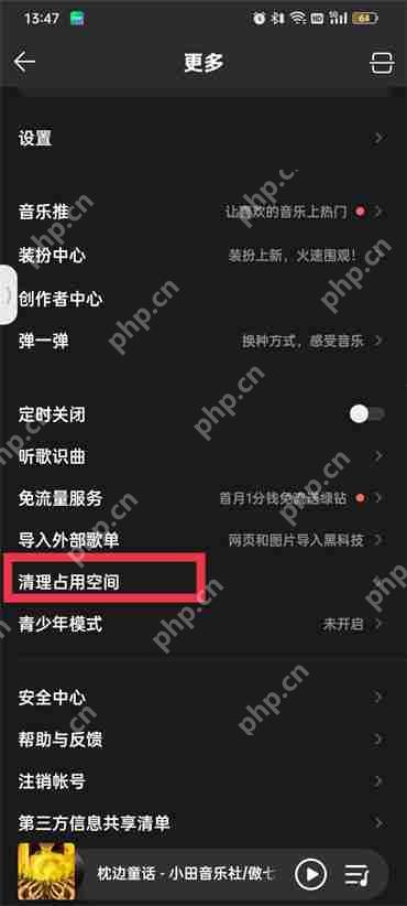qq音乐清理缓存在哪里