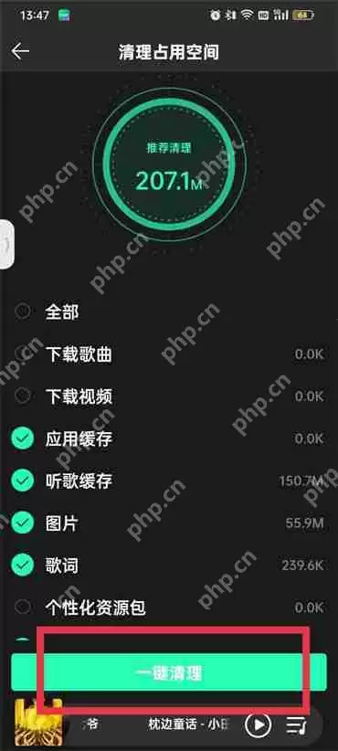 qq音乐清理缓存在哪里