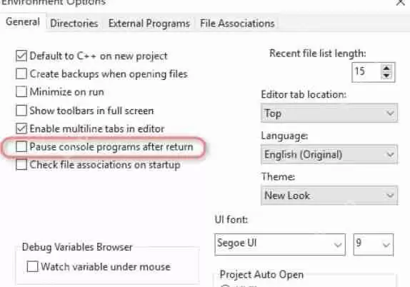 Dev c++怎么去除最后输出的程序运行时间-Dev c++去除最后输出的程序运行时间的方法