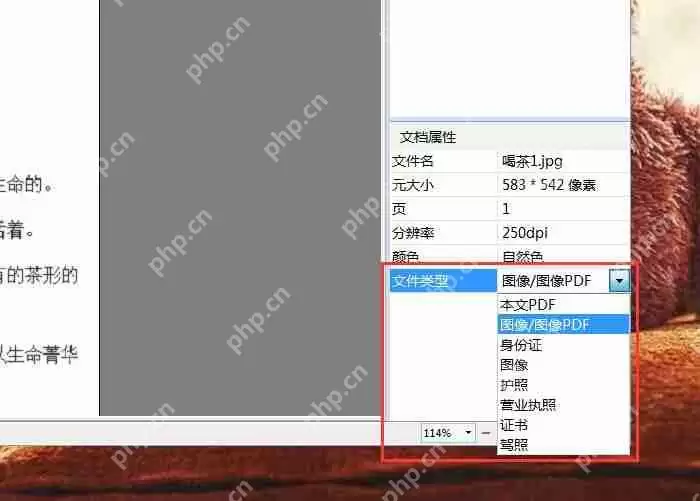 捷速OCR文字识别软件怎么设置文档属性？设置文档属性方法分享