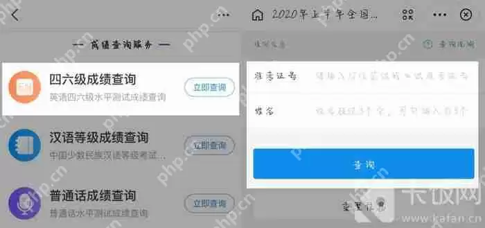 英语四六级成绩怎么查