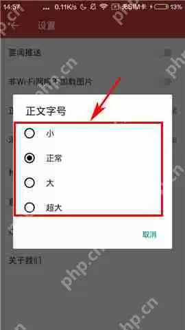 云看点APP怎么调整字体？调整字体的操作步骤分享