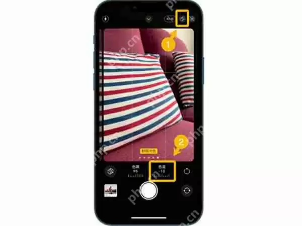 苹果手机相机色温怎么调