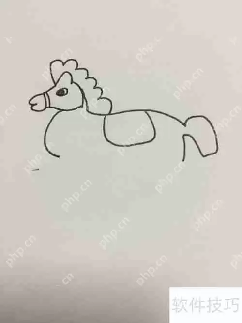如何画一只木马：简单易学的简笔画教程